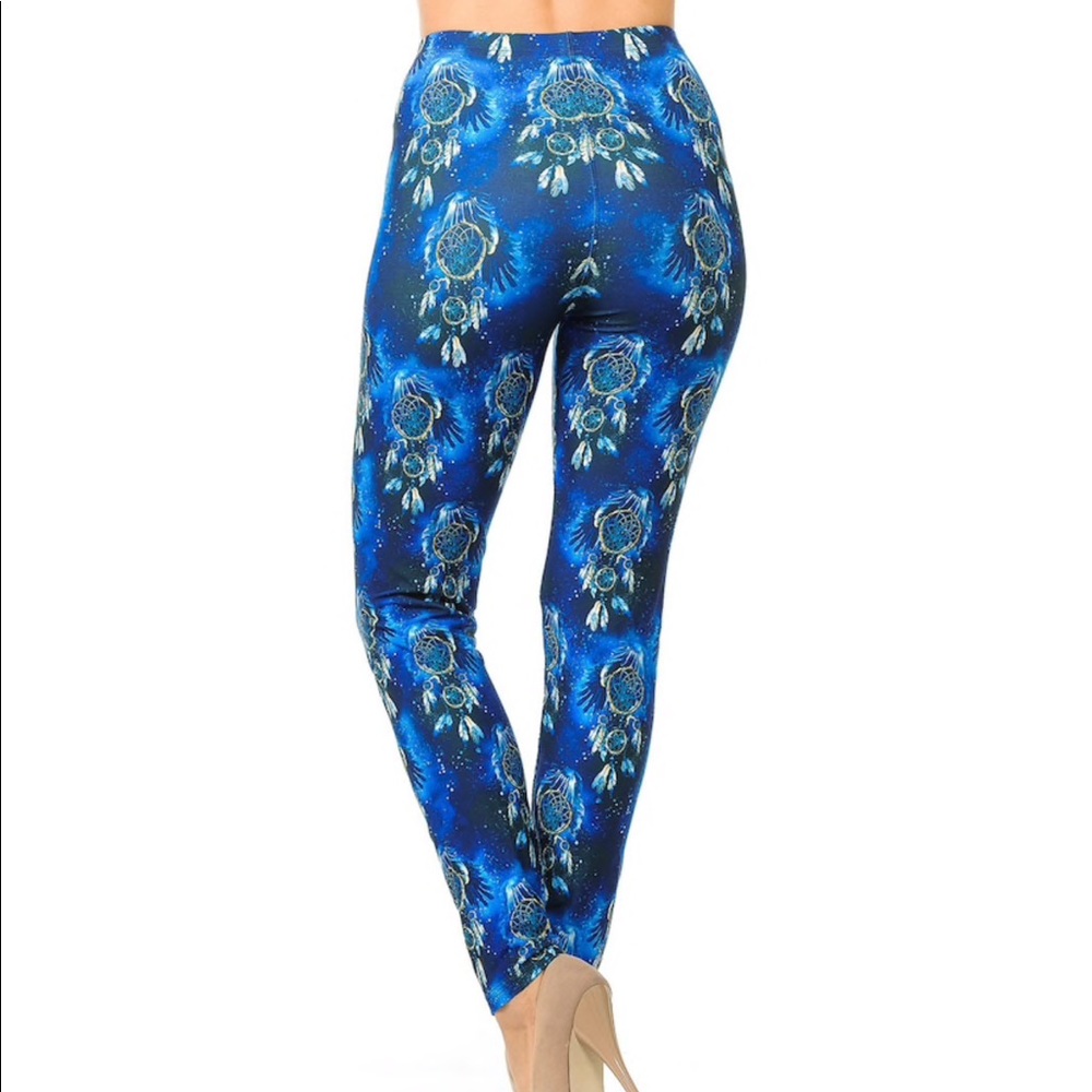 Last 1‼️Dream Catchers Soft Blue Galaxy Leggings - Picture 3 of 7